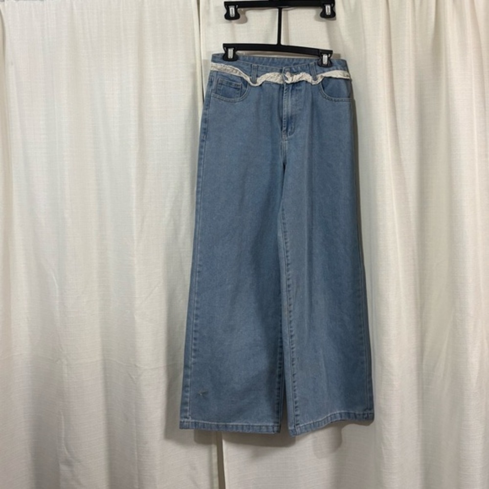 Cider wide leg jeans with lace